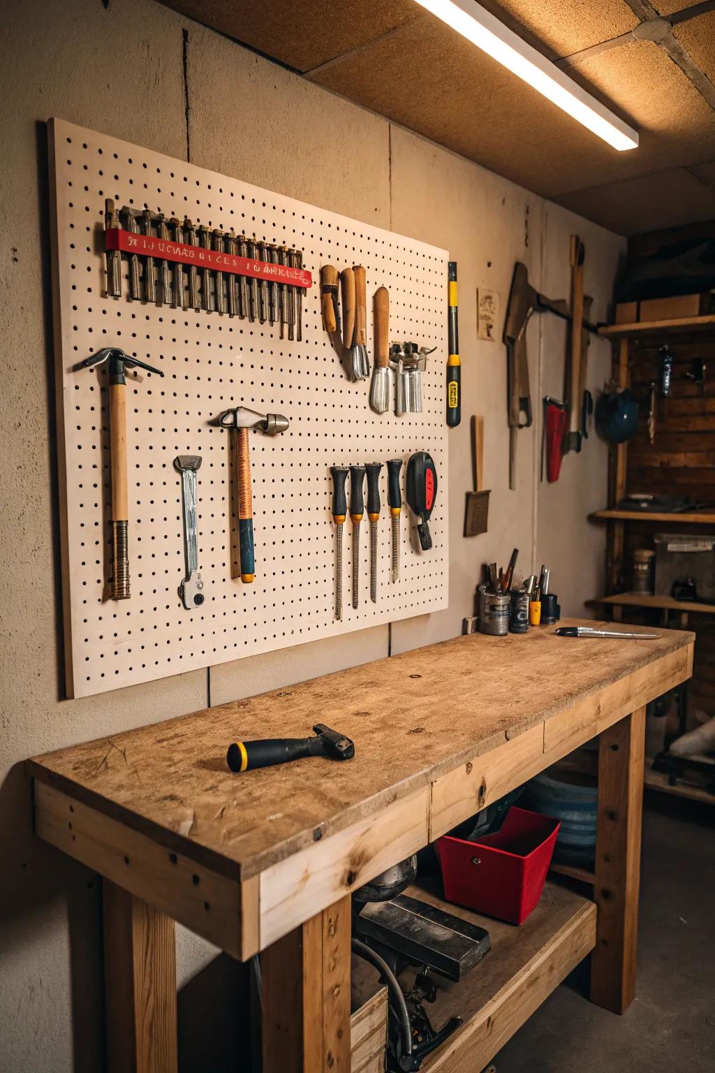 Upgrade your garage with a classic tool display: where efficiency and craftsmanship come together.