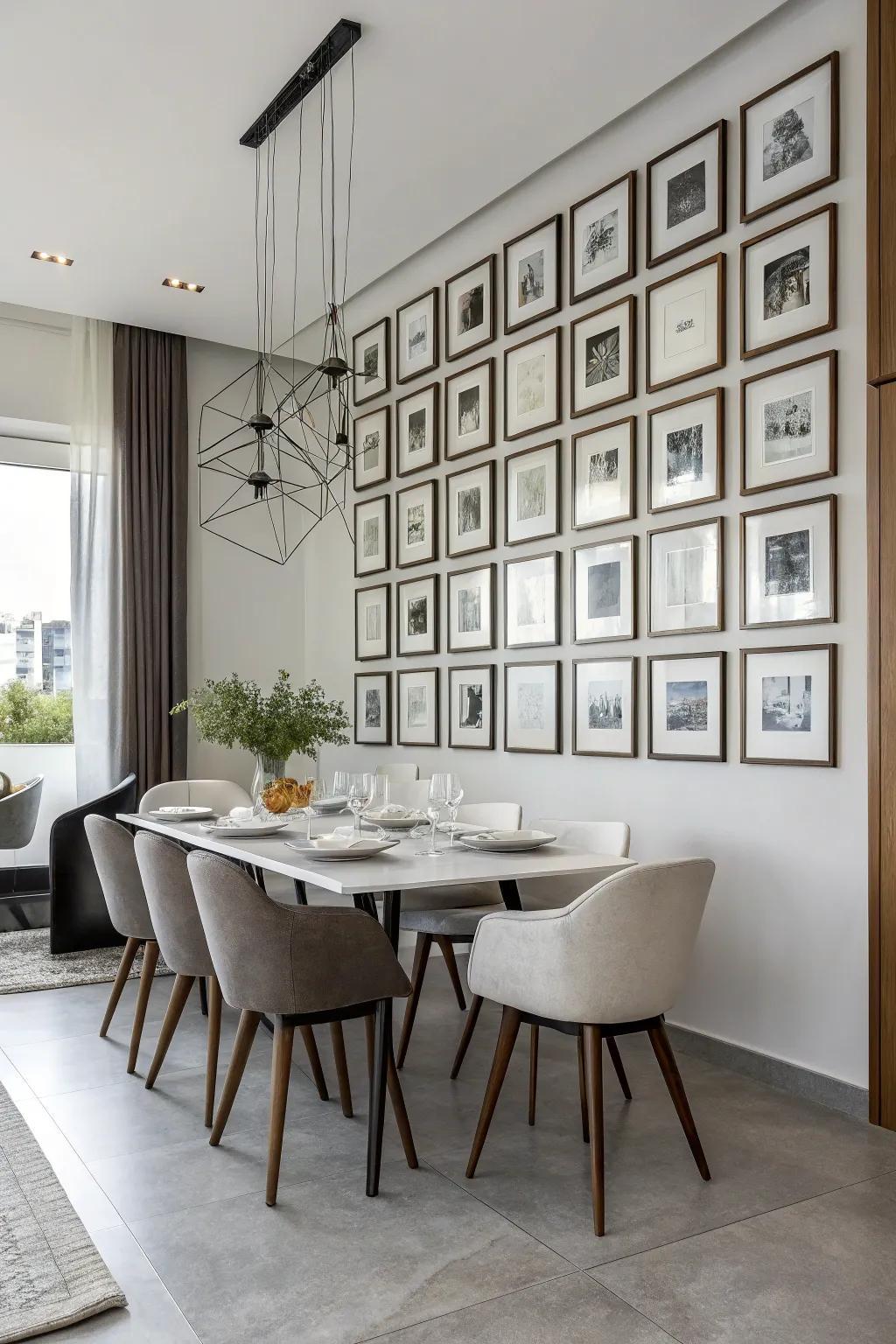 A grid layout offers a modern, polished appearance.