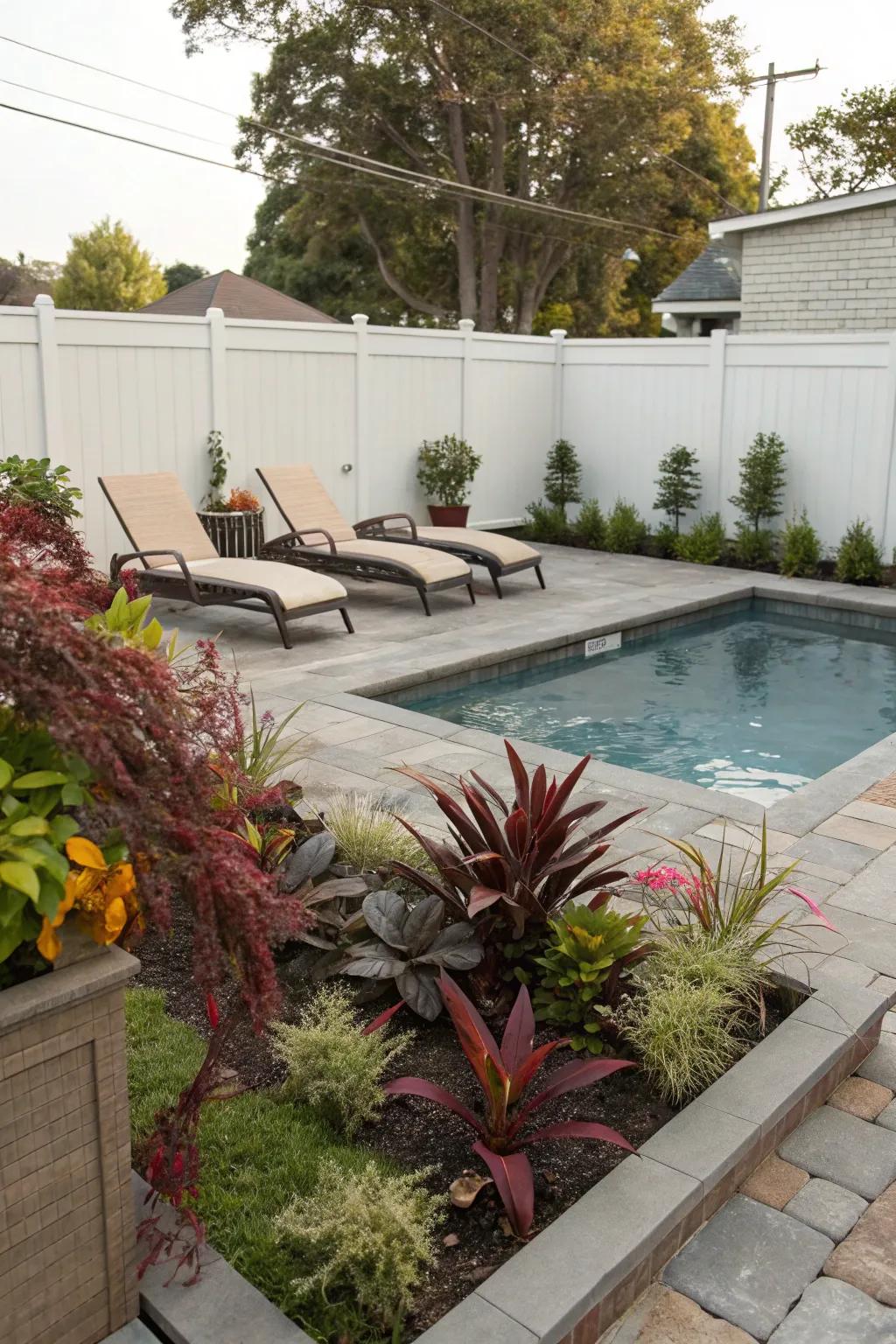 A cocktail pool can bring a sense of sophistication to any small backyard.