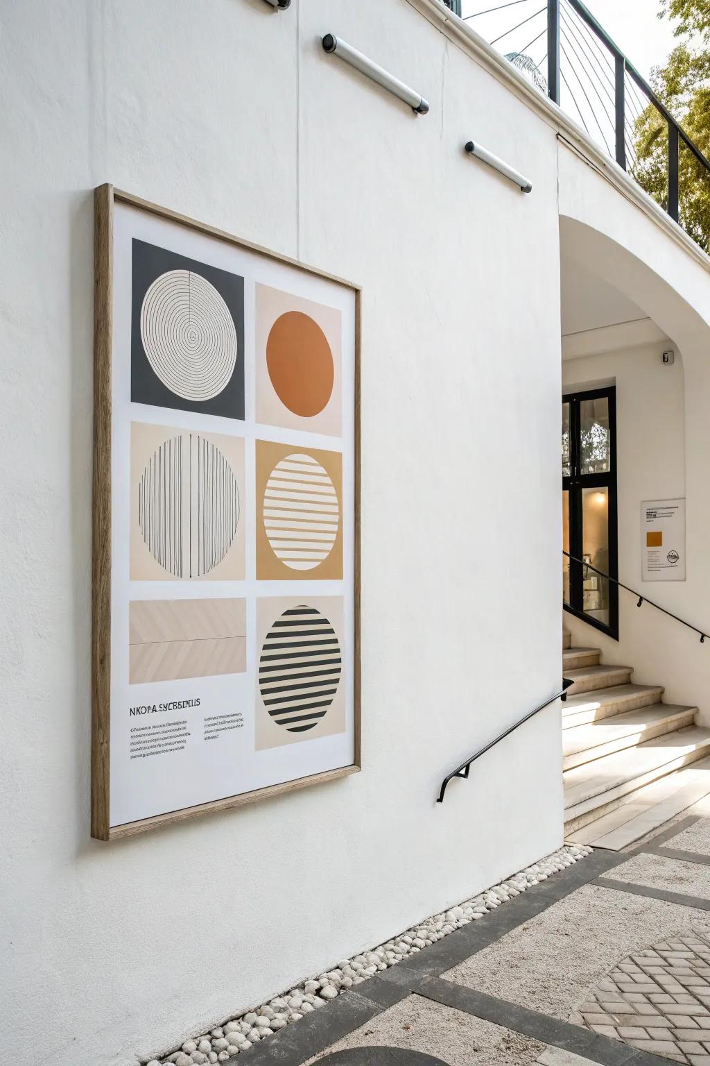 Minimalist posters introduce a sense of calm to any setting.