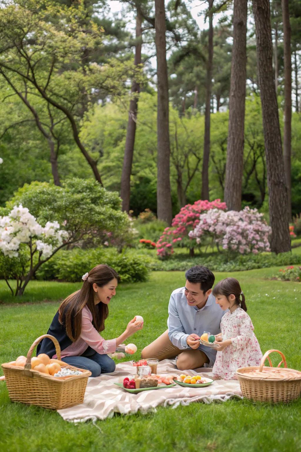 Take in the charm of nature for a peaceful and organic family photoshoot.
