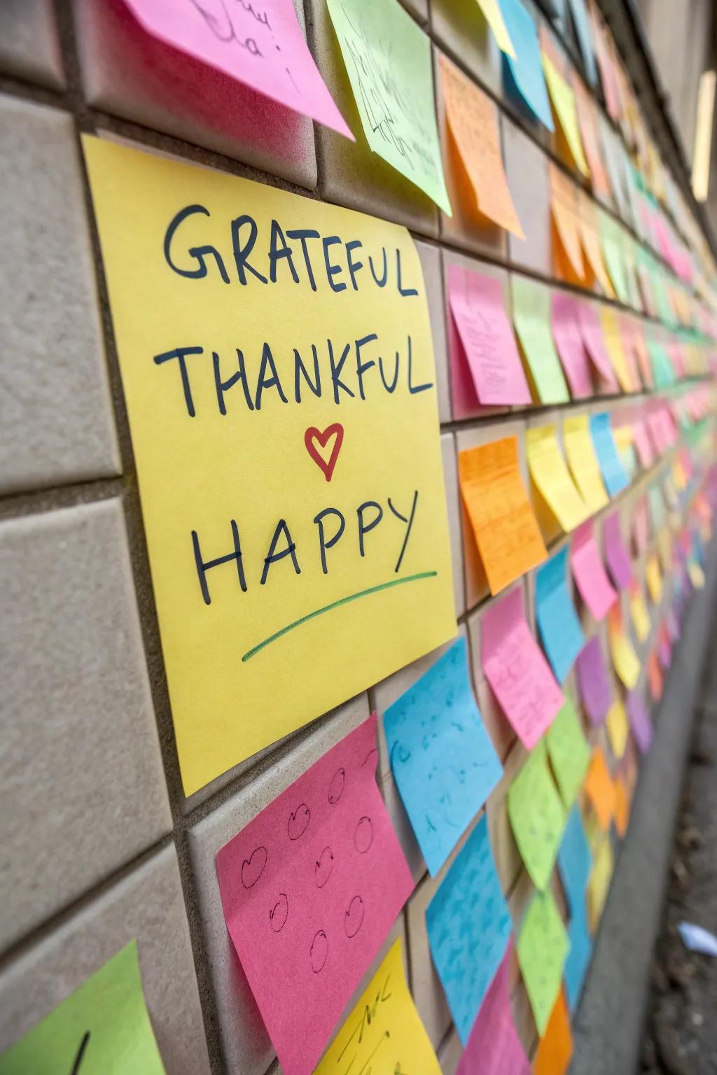 A kudos board radiating with vibrancy and gratitude.