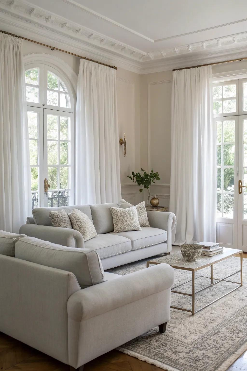 Neutral hues provide a tranquil and timeless sophistication.