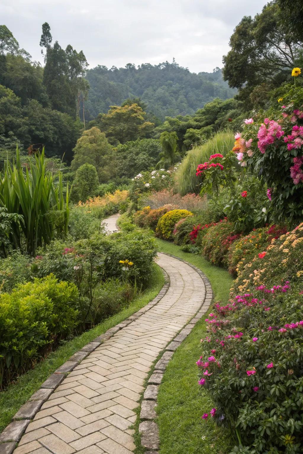 Winding paths enhance the mystery and appeal of your garden.