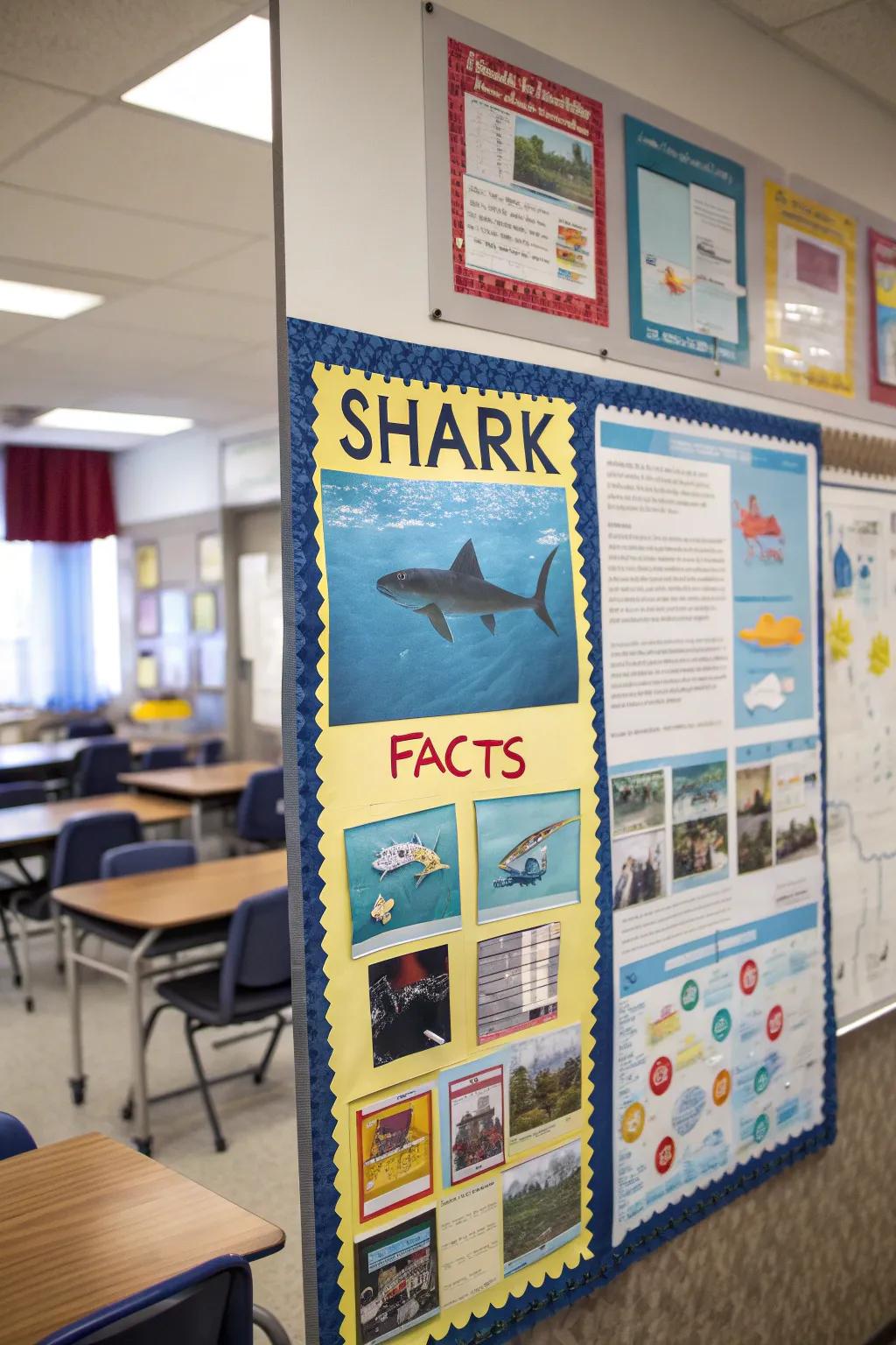 A striking display of shark information for inquisitive minds.
