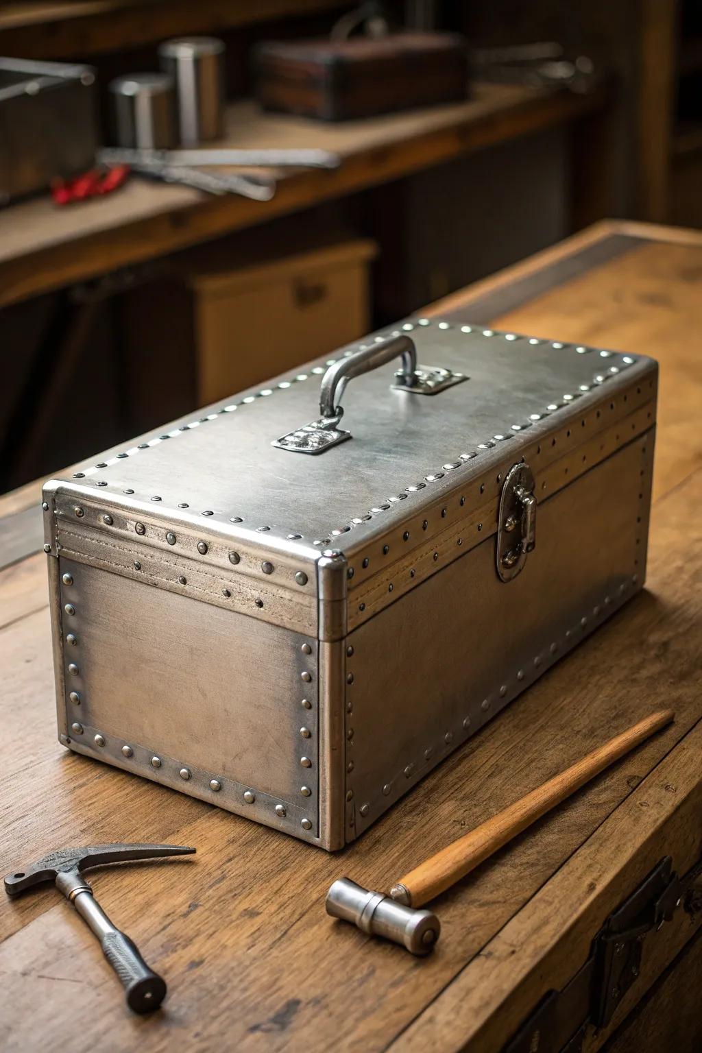 Step up your organizational game with customized sheet metal organizing containers.