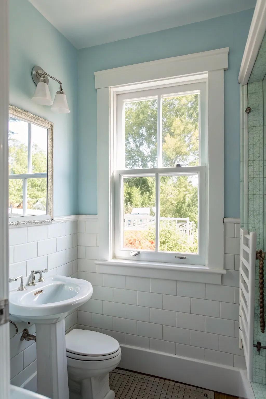 Bright hues give the impression of greater space.