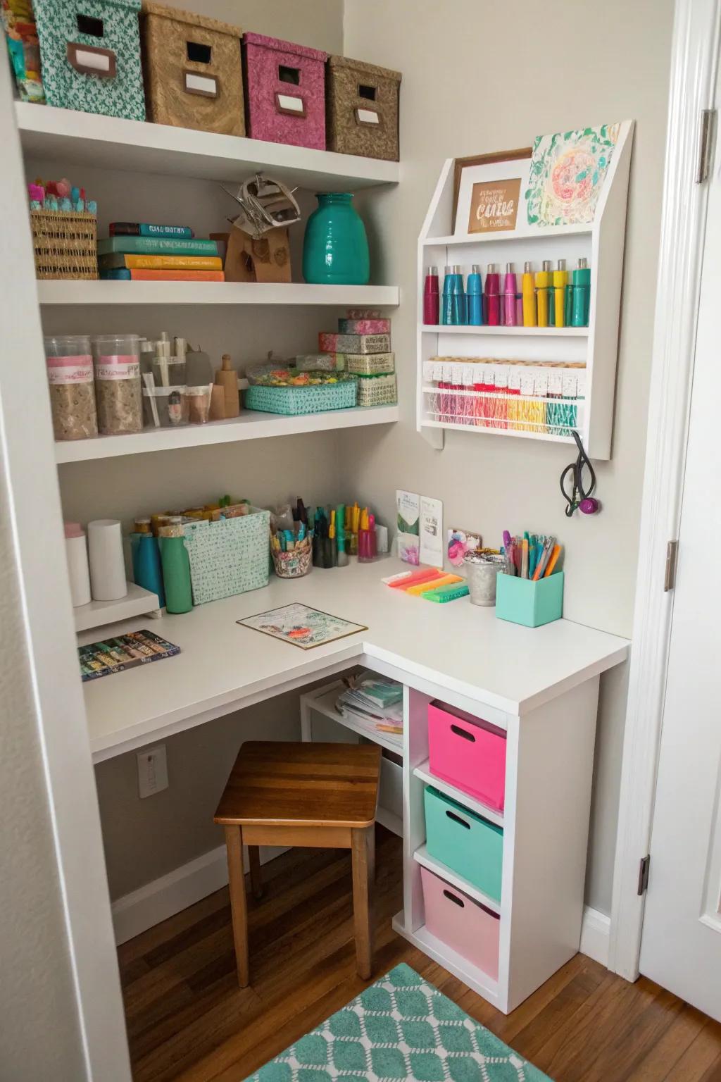 With the right setup, even a small corner can become a place to create.
