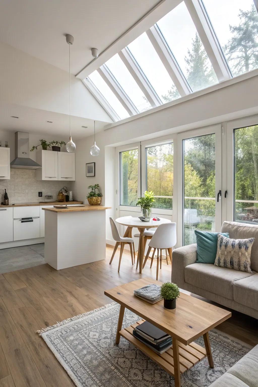An open layout crafted to amplify space and illumination.