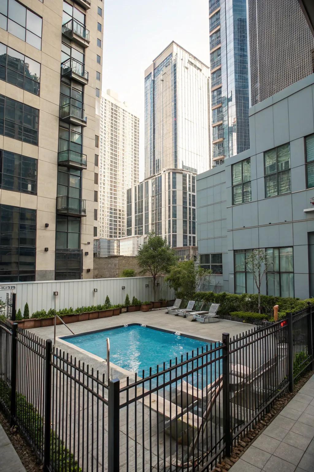 Transform your urban space with a stylish spool pool.