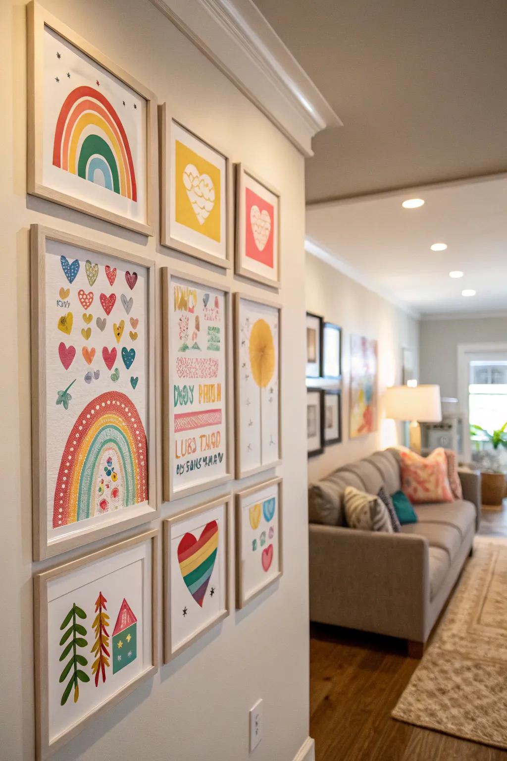 Transform your decal collection into a captivating gallery wall.