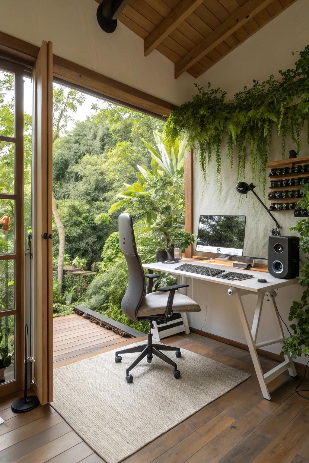 A comfortable workspace is essential for sustained creativity.