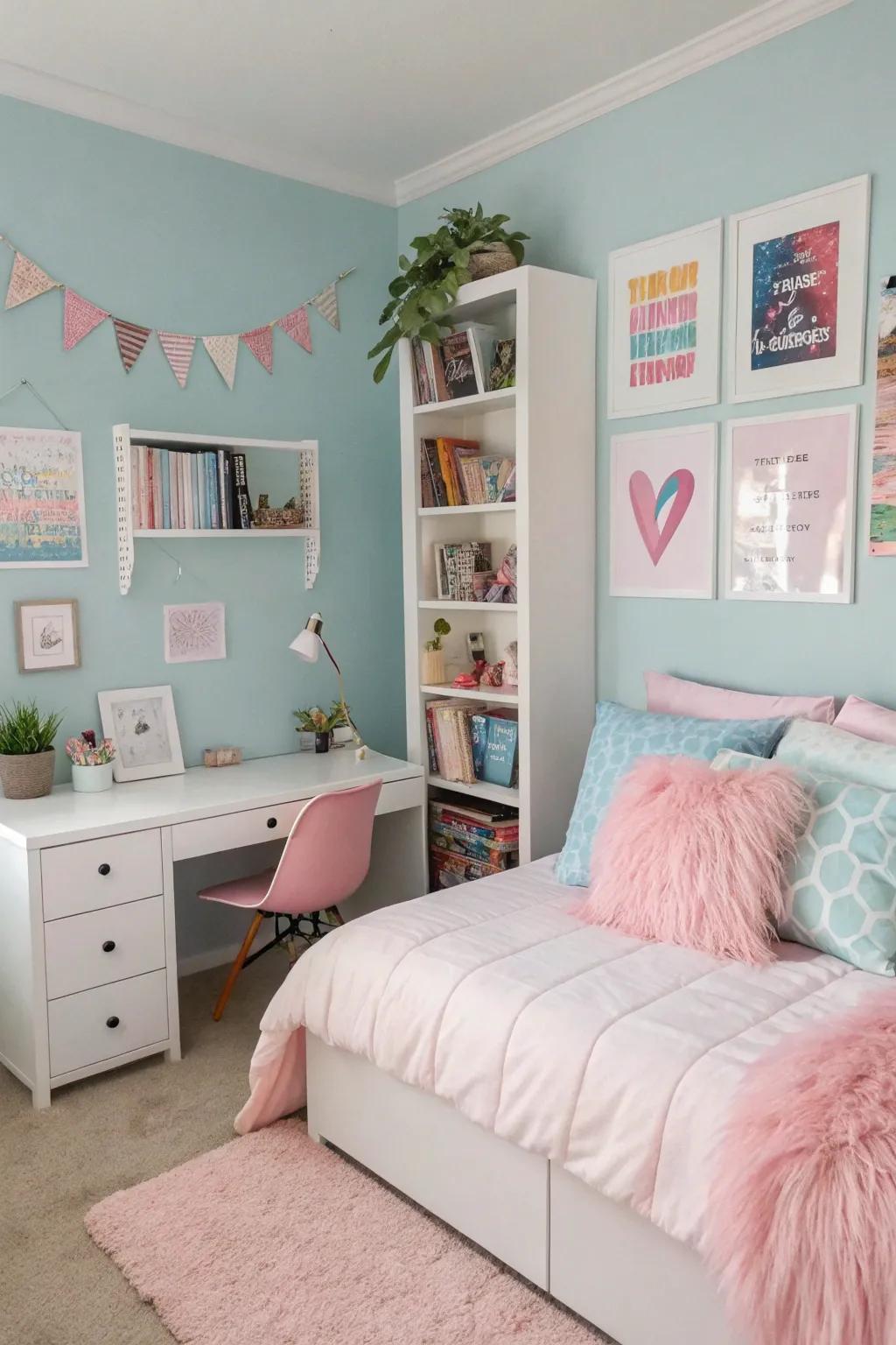 Soft tones are conducive to creating a peaceful and attractive environment.