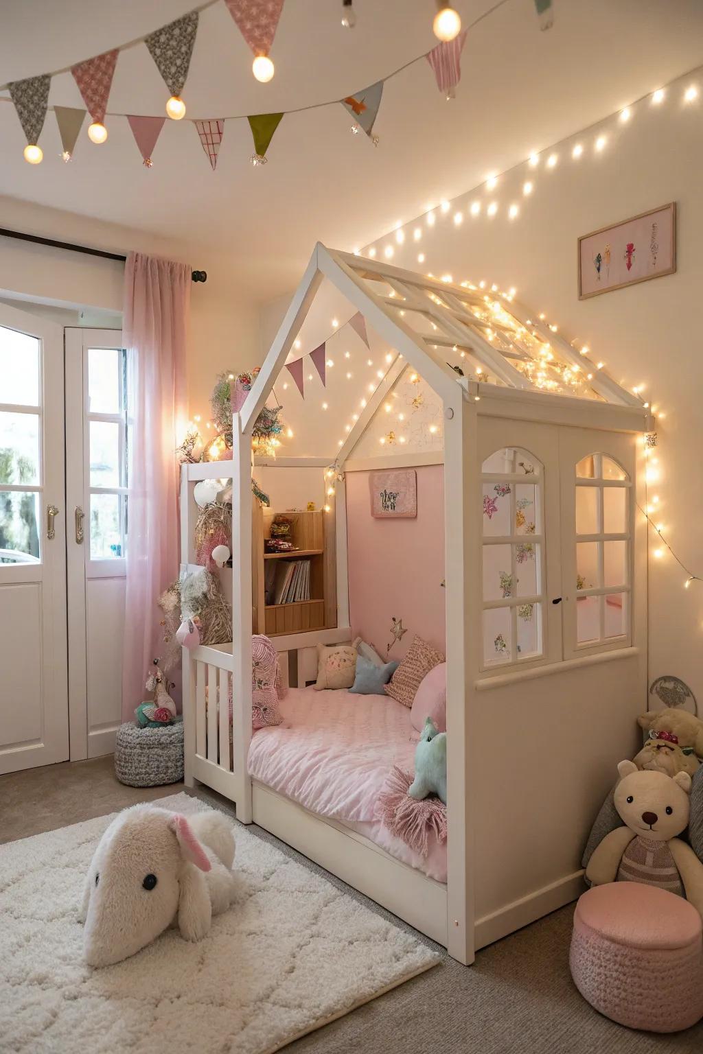 A charming cottage bed, ideal for budding dreamers.