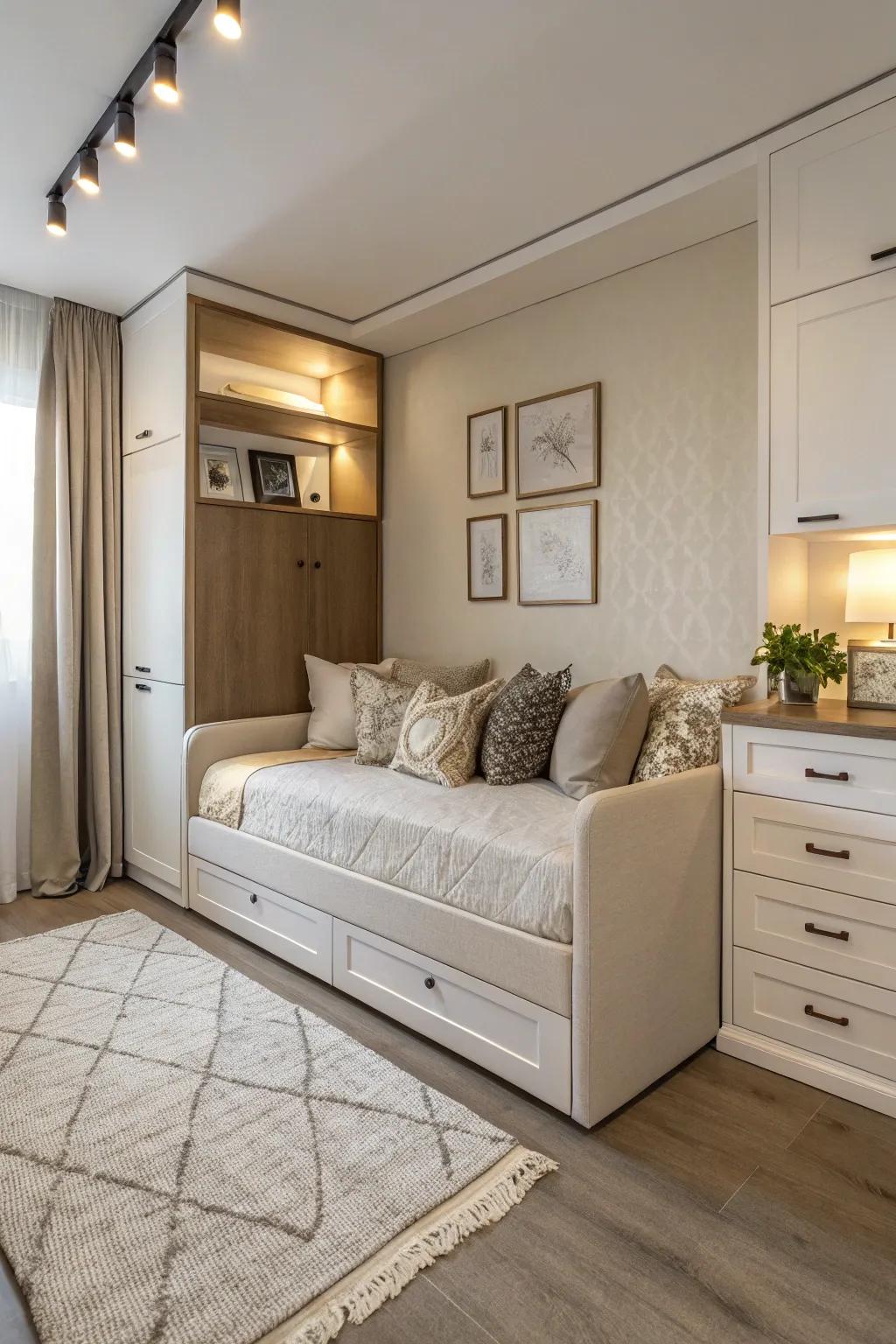 Multi-functional designs add comfort and style to smaller homes.