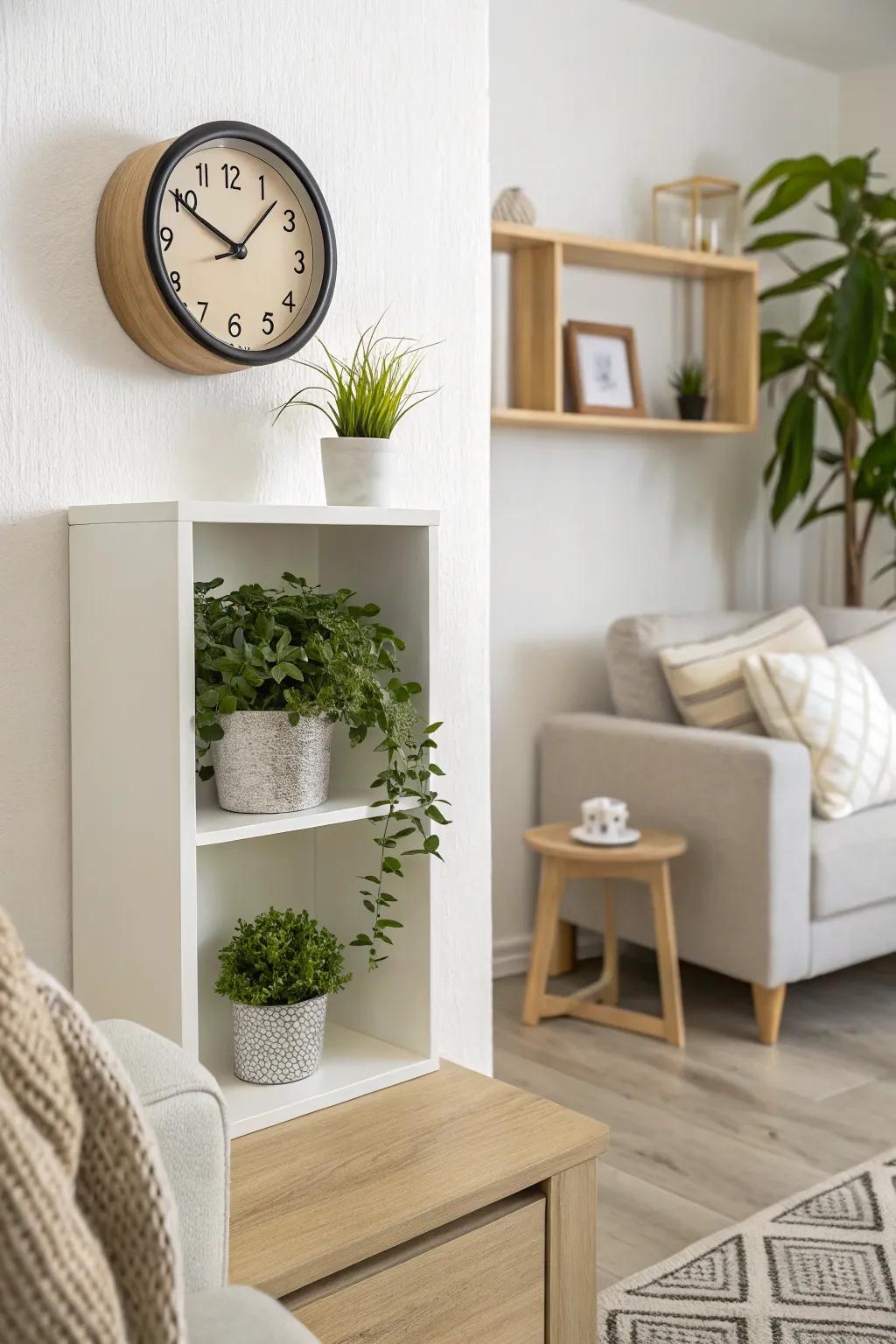 Savor the beauty of simplicity with minimalist wall cubes.