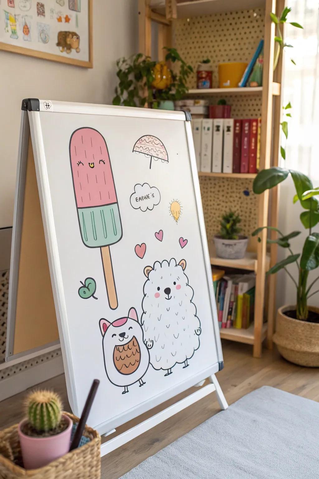 Delightful animated drawings that brighten up your workspace.
