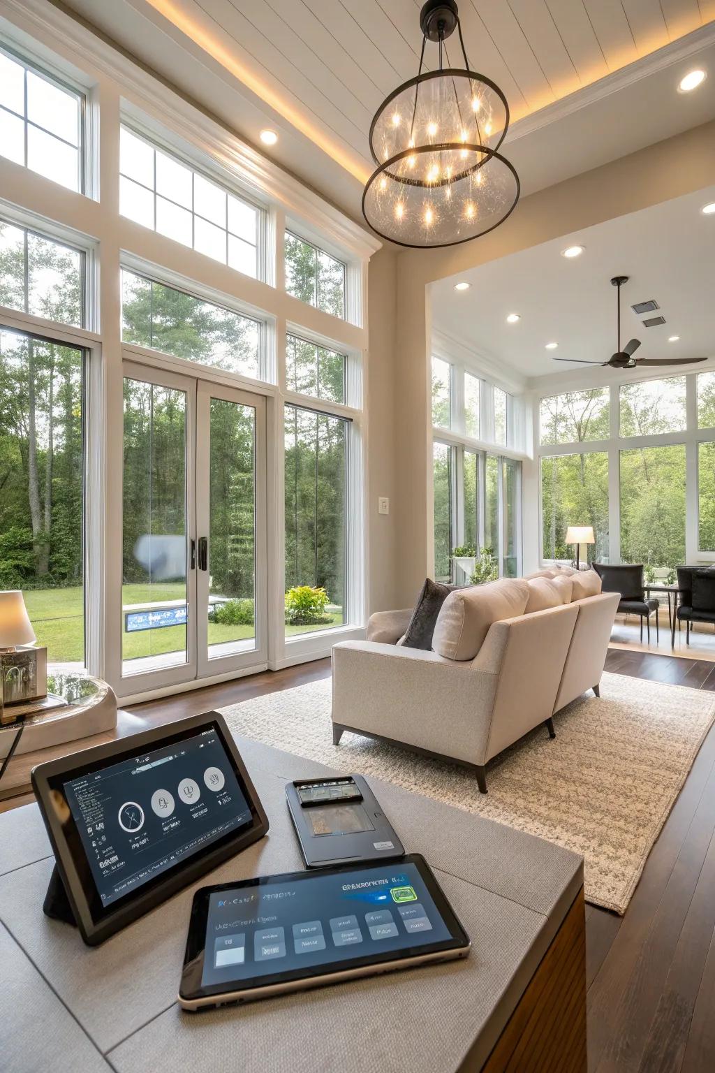 Smart technology enhancing convenience and comfort.