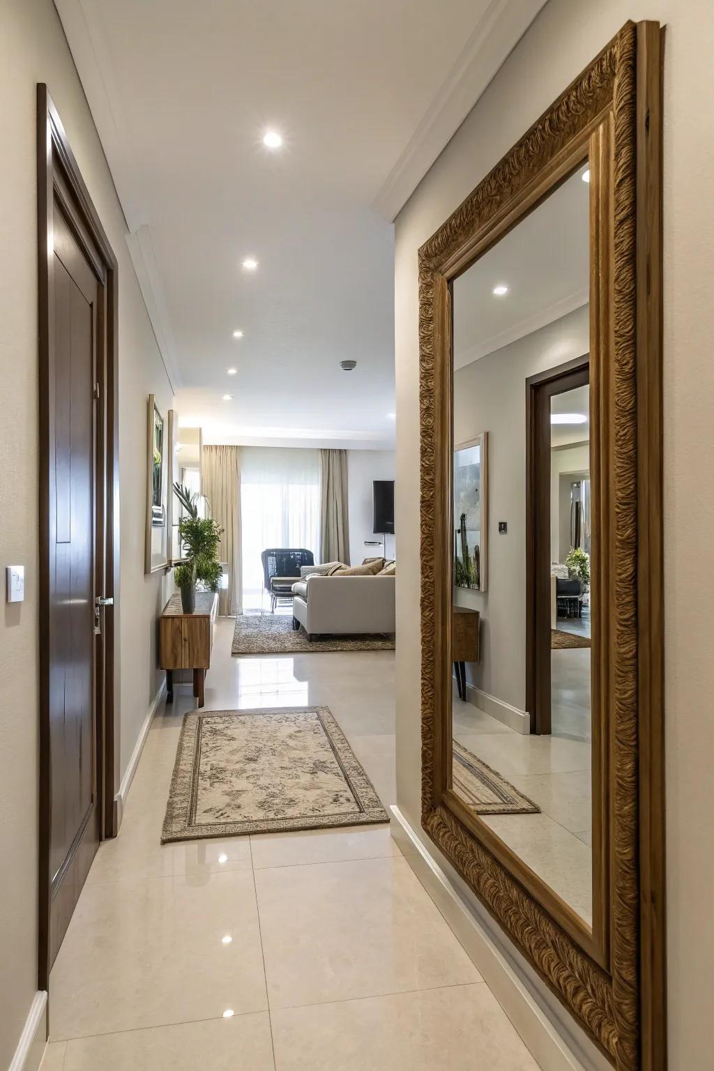 Good mirror spots for depth.