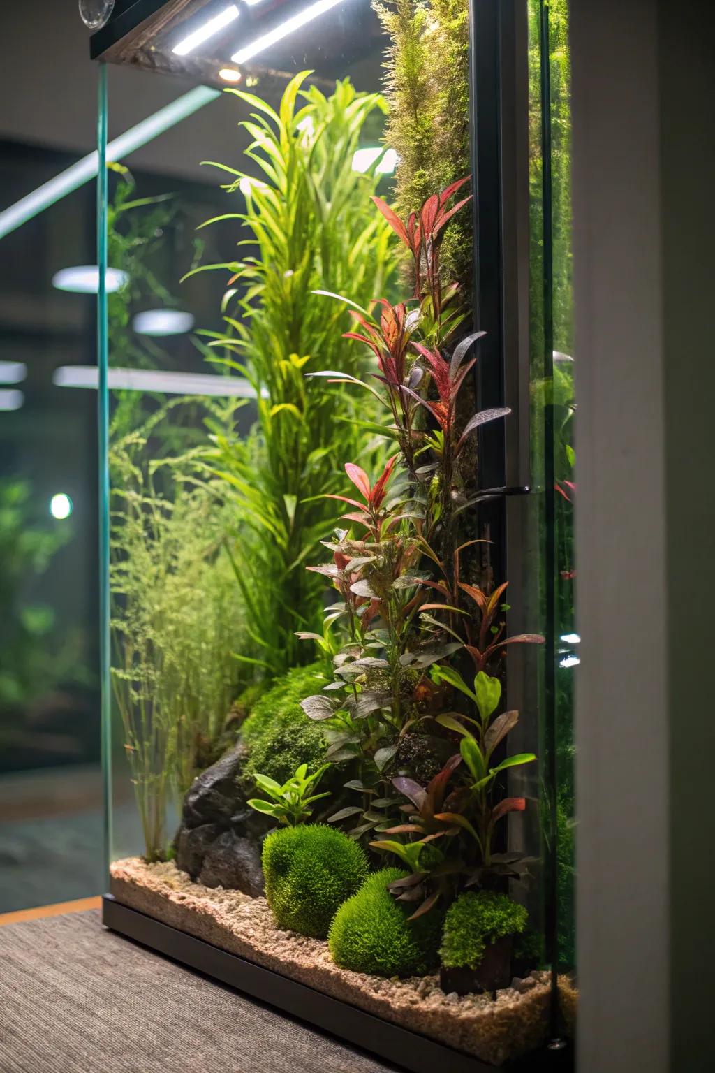 With vertical garden elements, you can elevate your design.