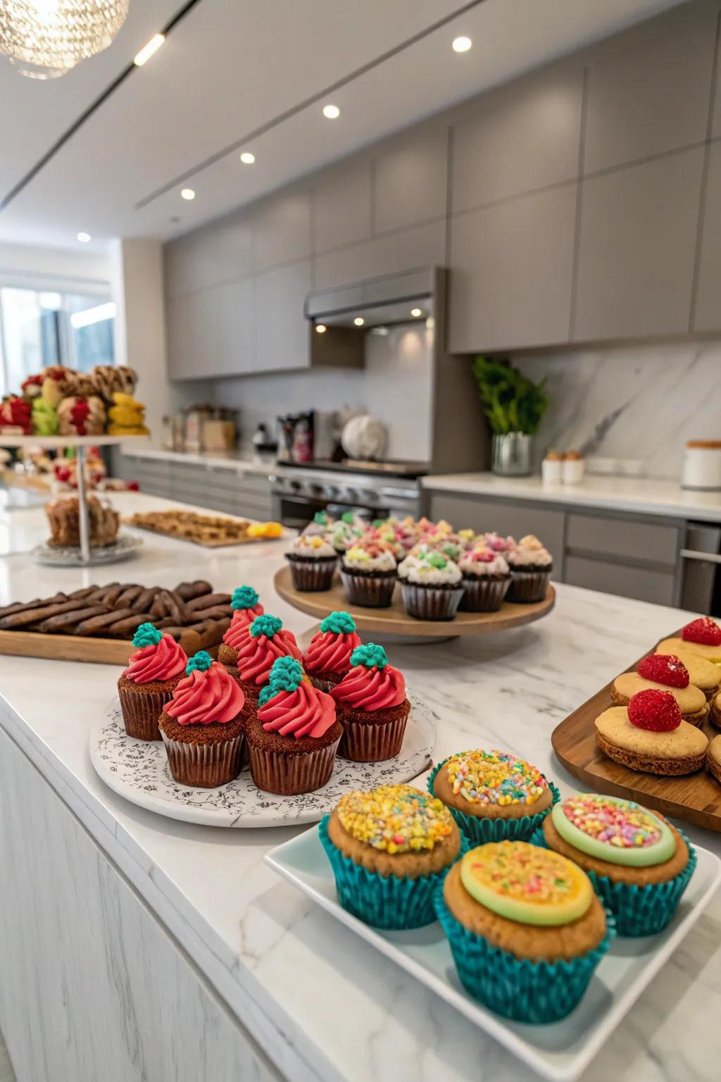 An artistic buffet, a feast that attracts both the eyes and the palate.