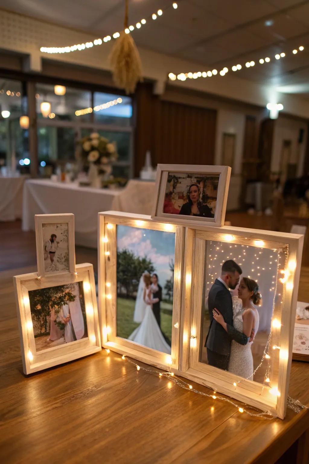 A picture show shares the couple's story and adds a personal touch.