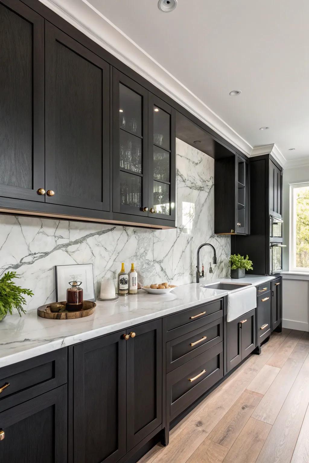 Sophisticated elegance using natural rock.