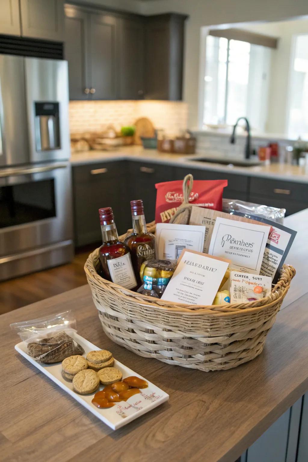 Recipe notecards offer inspiration and new ways to enjoy the contents.