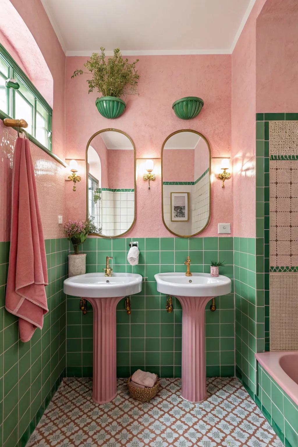 Bold colors can give your bathroom a lively, personalized feel.