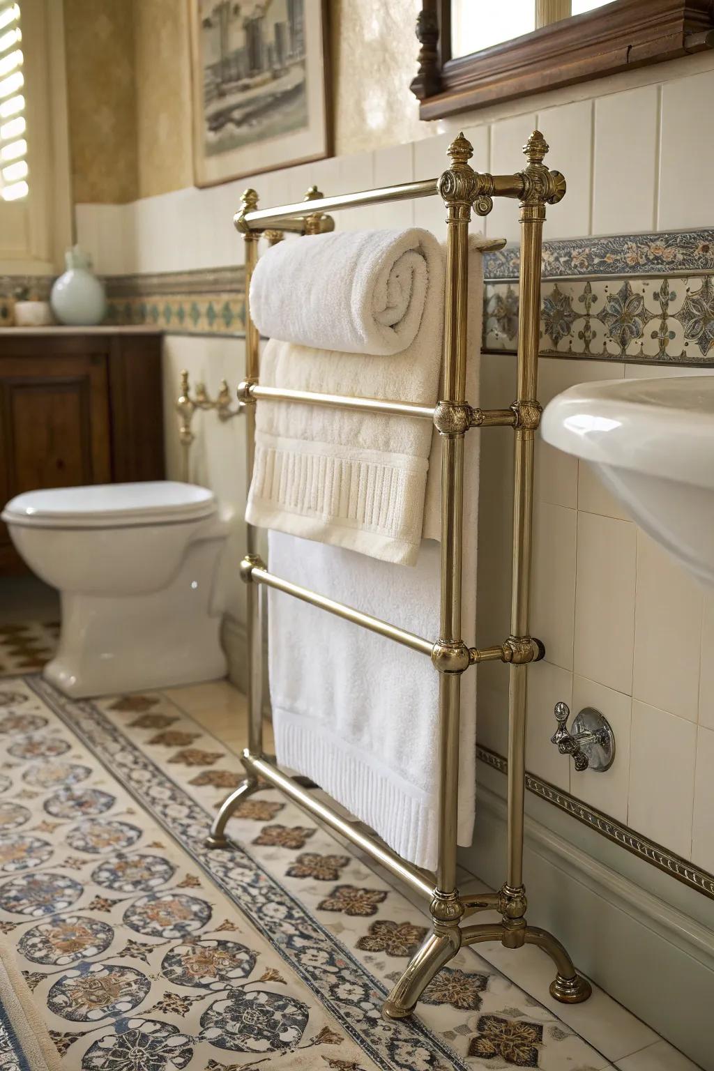 Vintage rails contribute character and charm to your space.