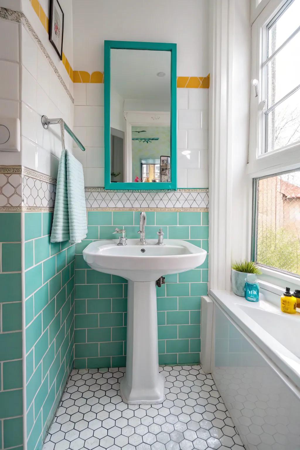 Incorporate a splash of color for a surprising twist.