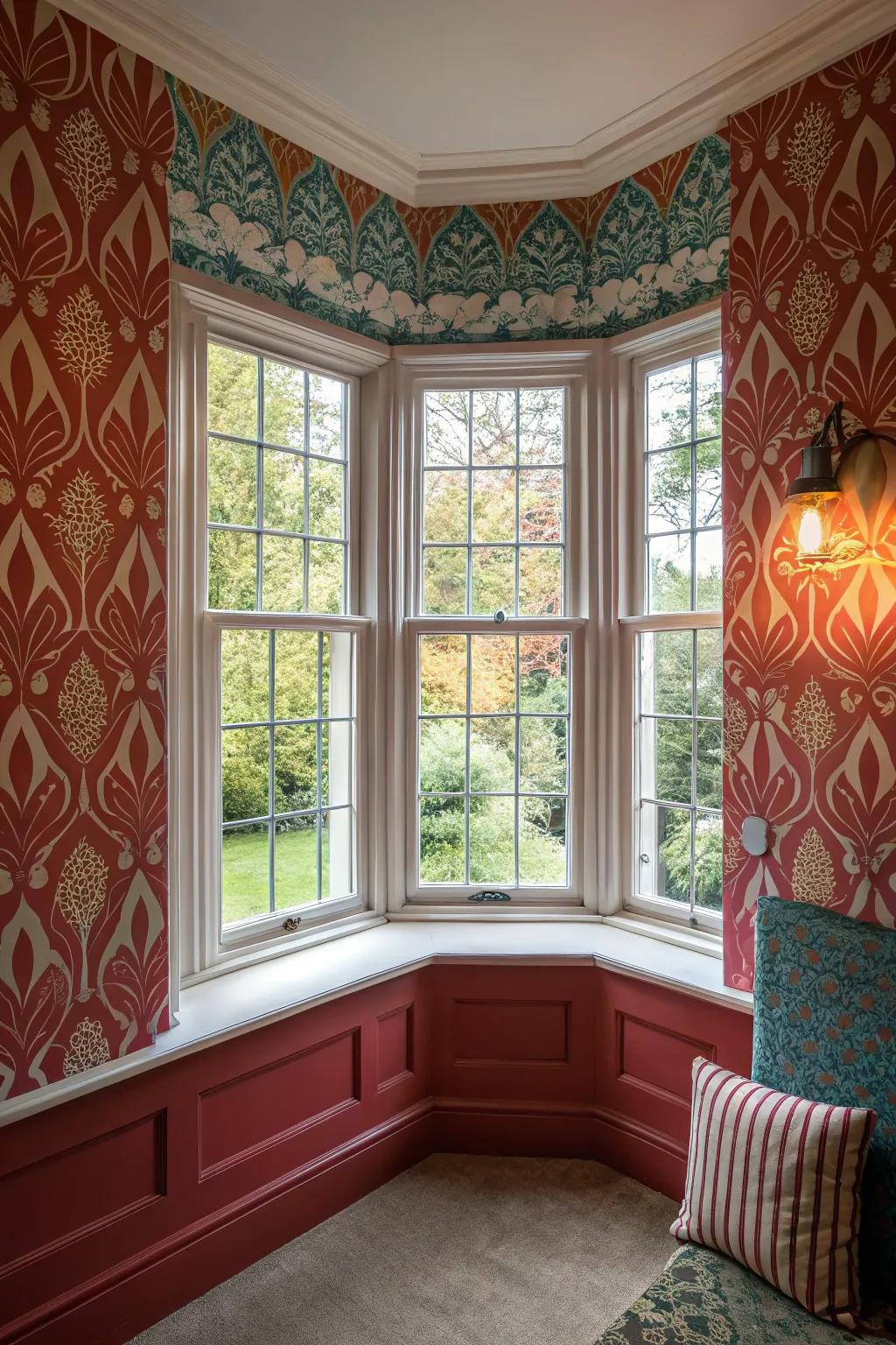 An emphasis wall builds a striking visual impact.