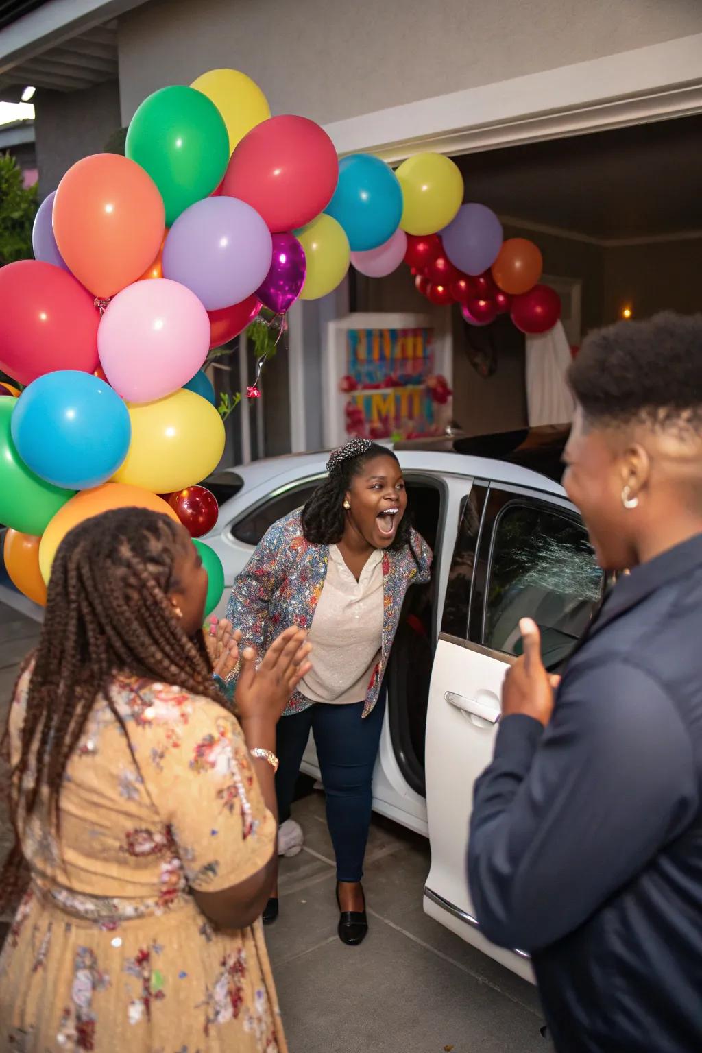 A surprise guest visit adds an element of delightful surprise.