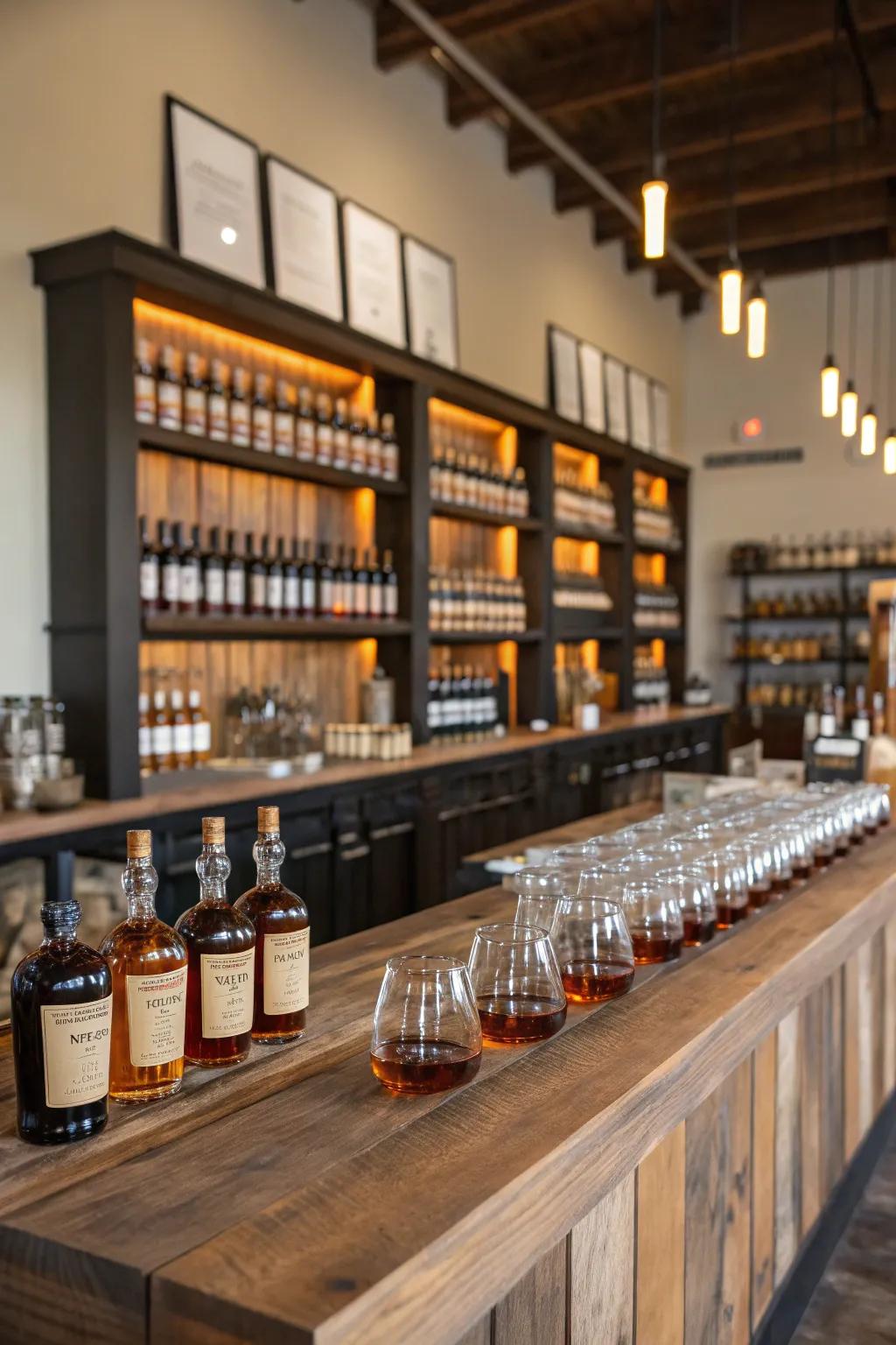 An outdoor sampling space enhances your bourbon sharing experience.