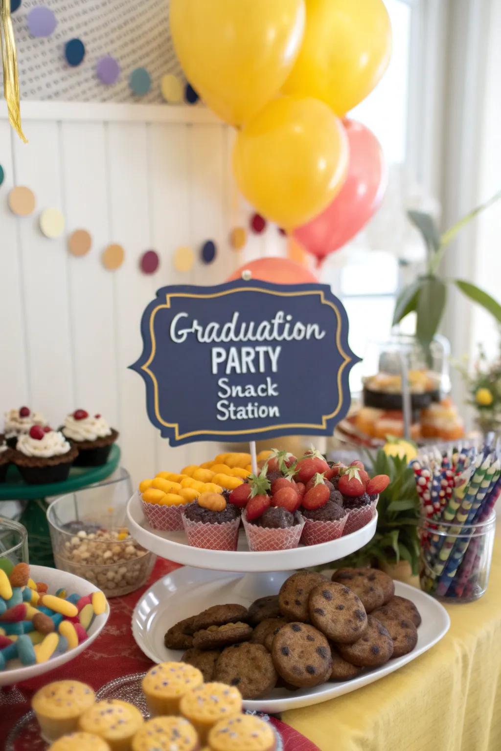 Delight guests with a personalized treat location.