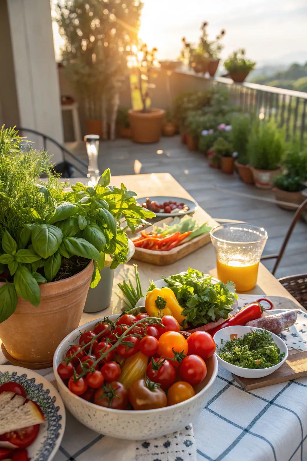 Embrace nature with a fresh garden brunch.