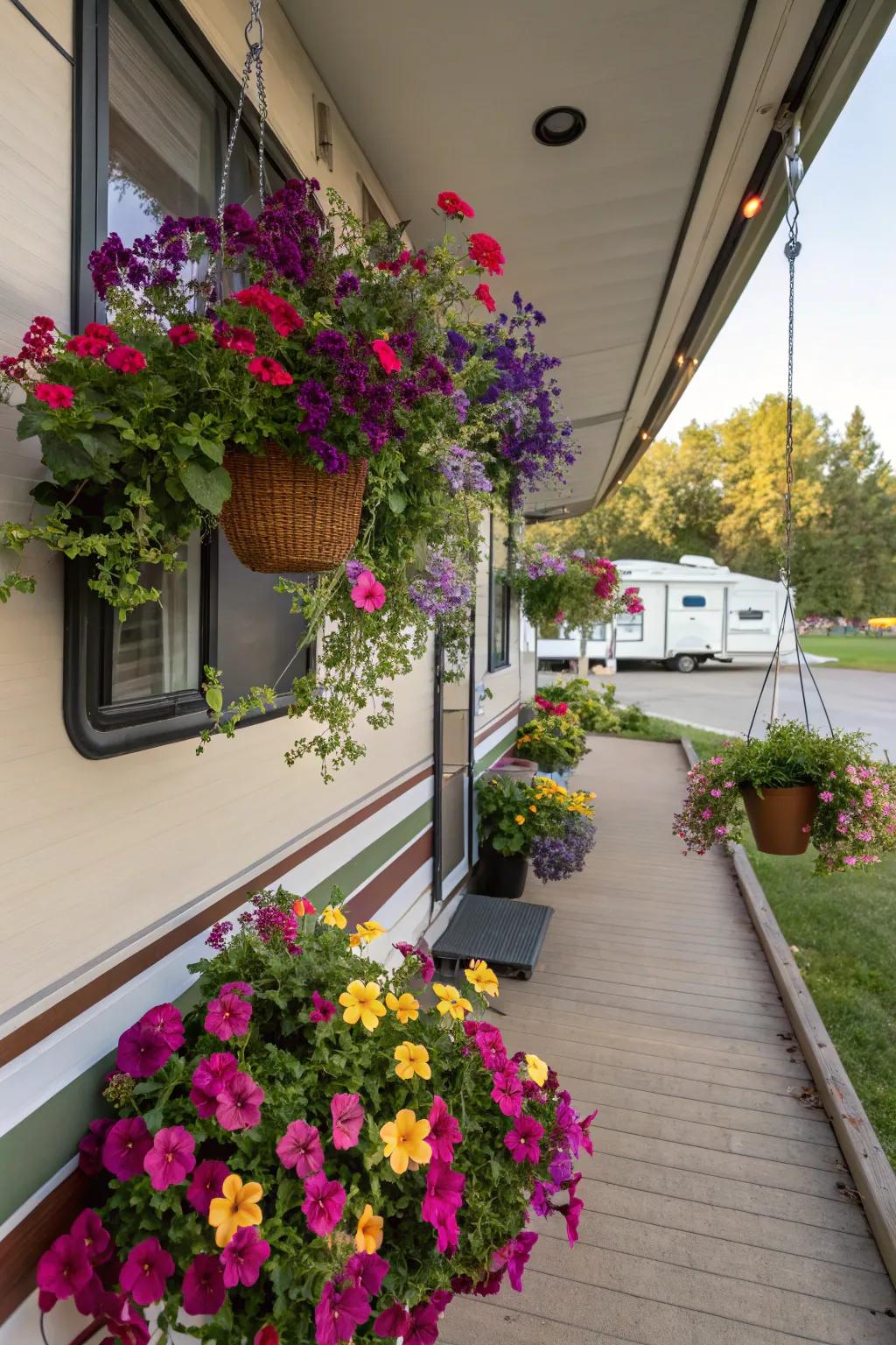 A floral-inspired porch design filled with life.