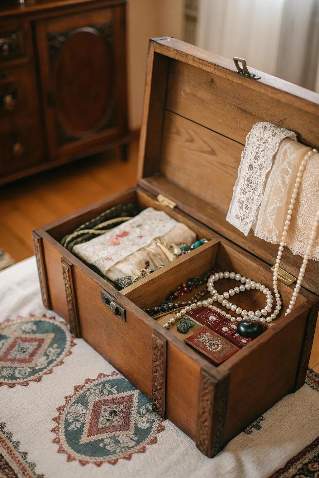 A storage trunk is the ideal guardian for your family treasures.