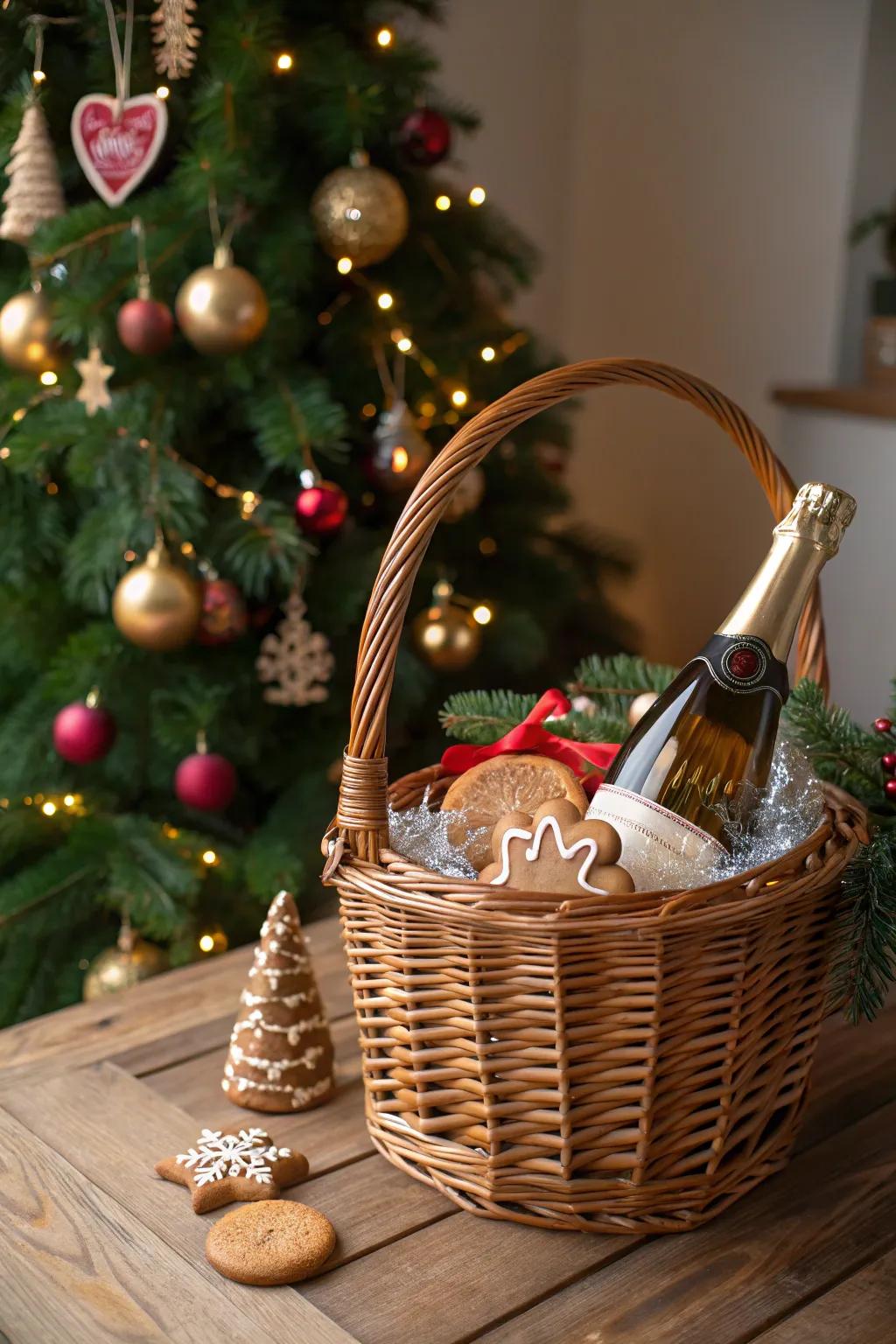 Festive Mood with spice-infused cookies and a festive ornament.