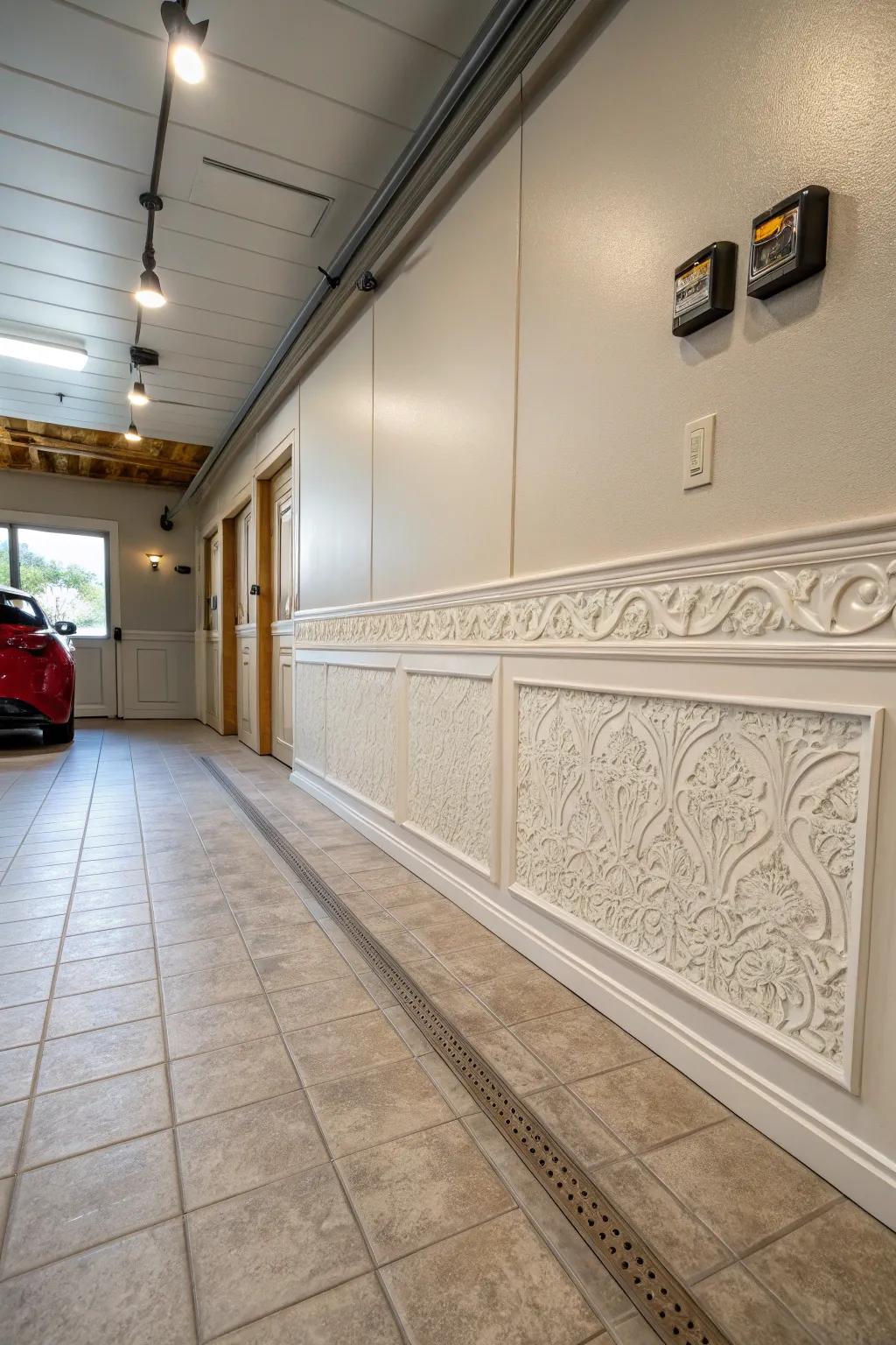 Floor trim completes the look of your garage.