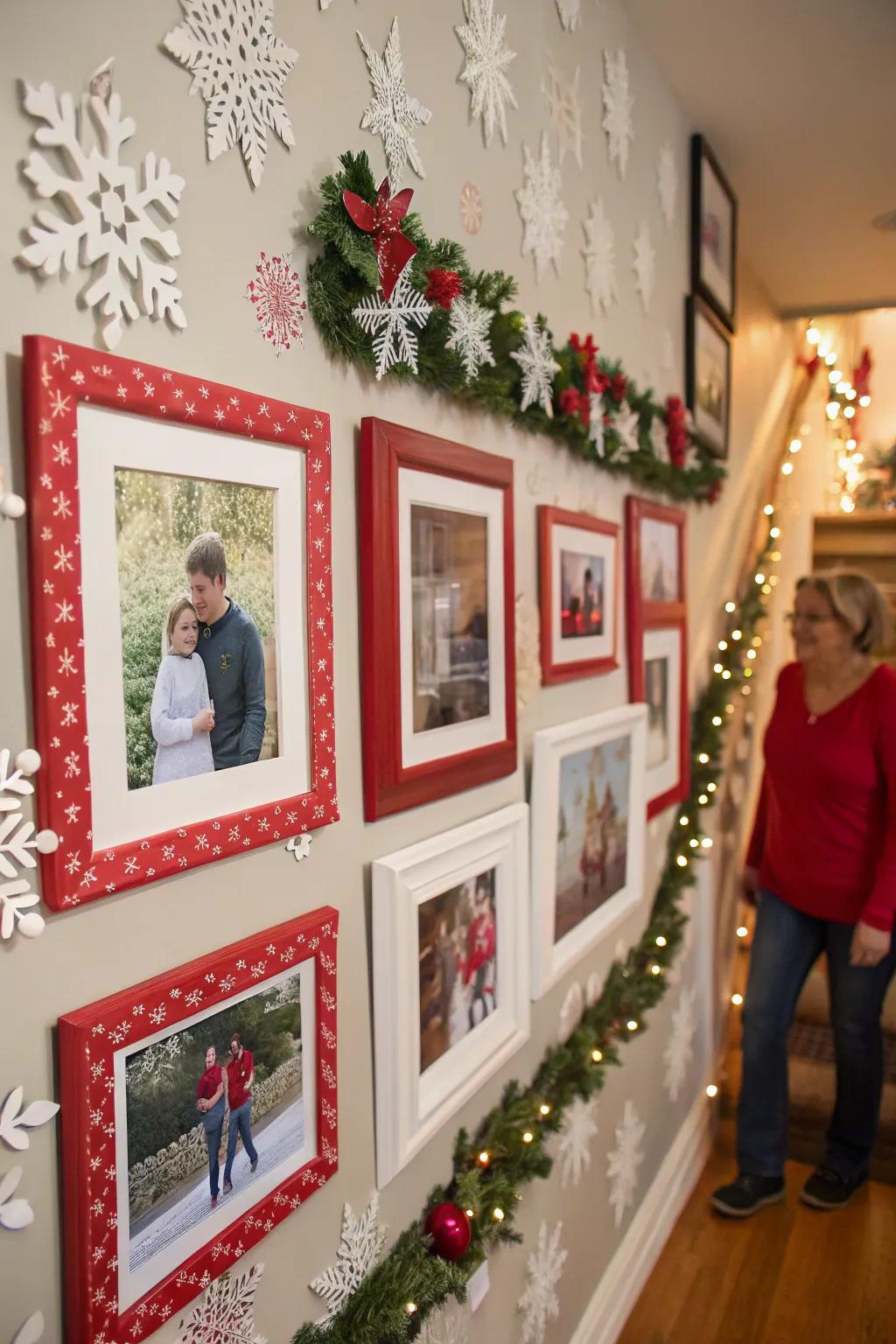 A nostalgic photo gallery commemorates cherished recollections.