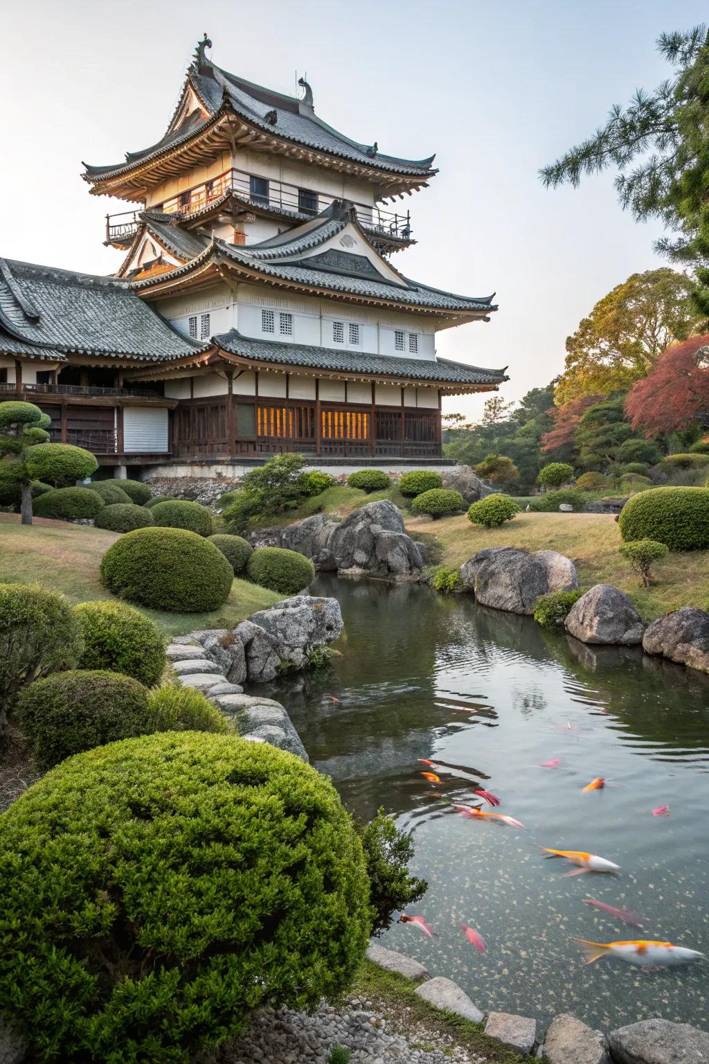 Grace and serenity with Eastern influences.