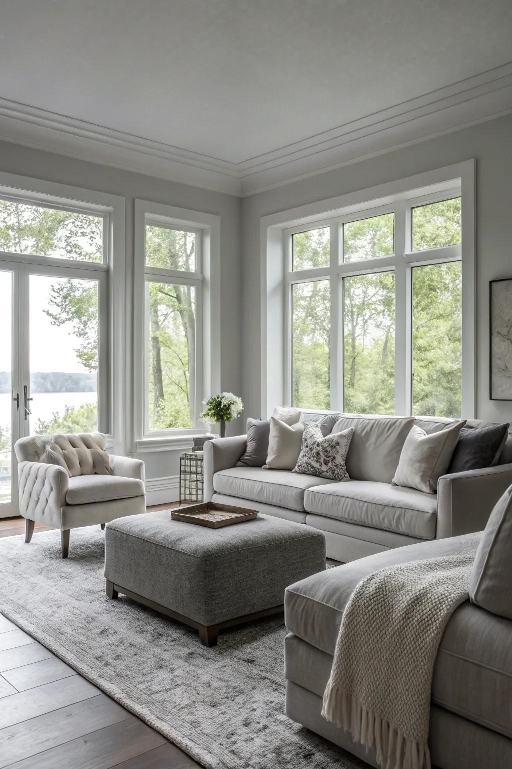 Single tone schemes provide a seamless, calming effect.