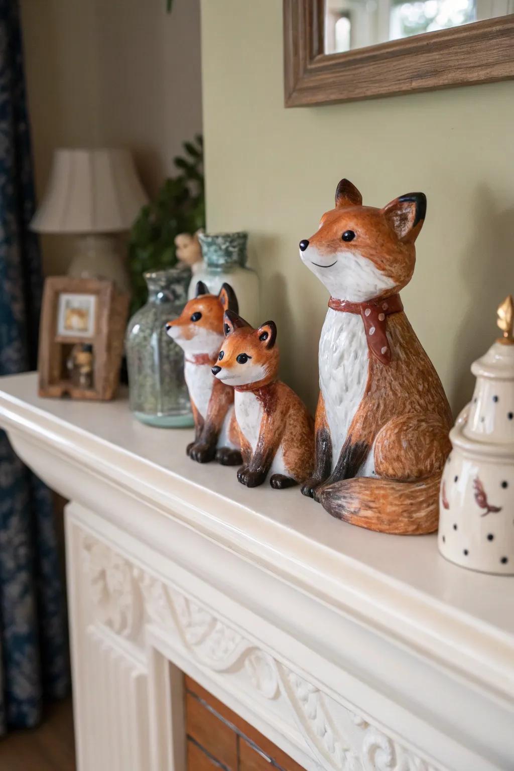 Whimsical ornaments impart a storybook allure to your décor.