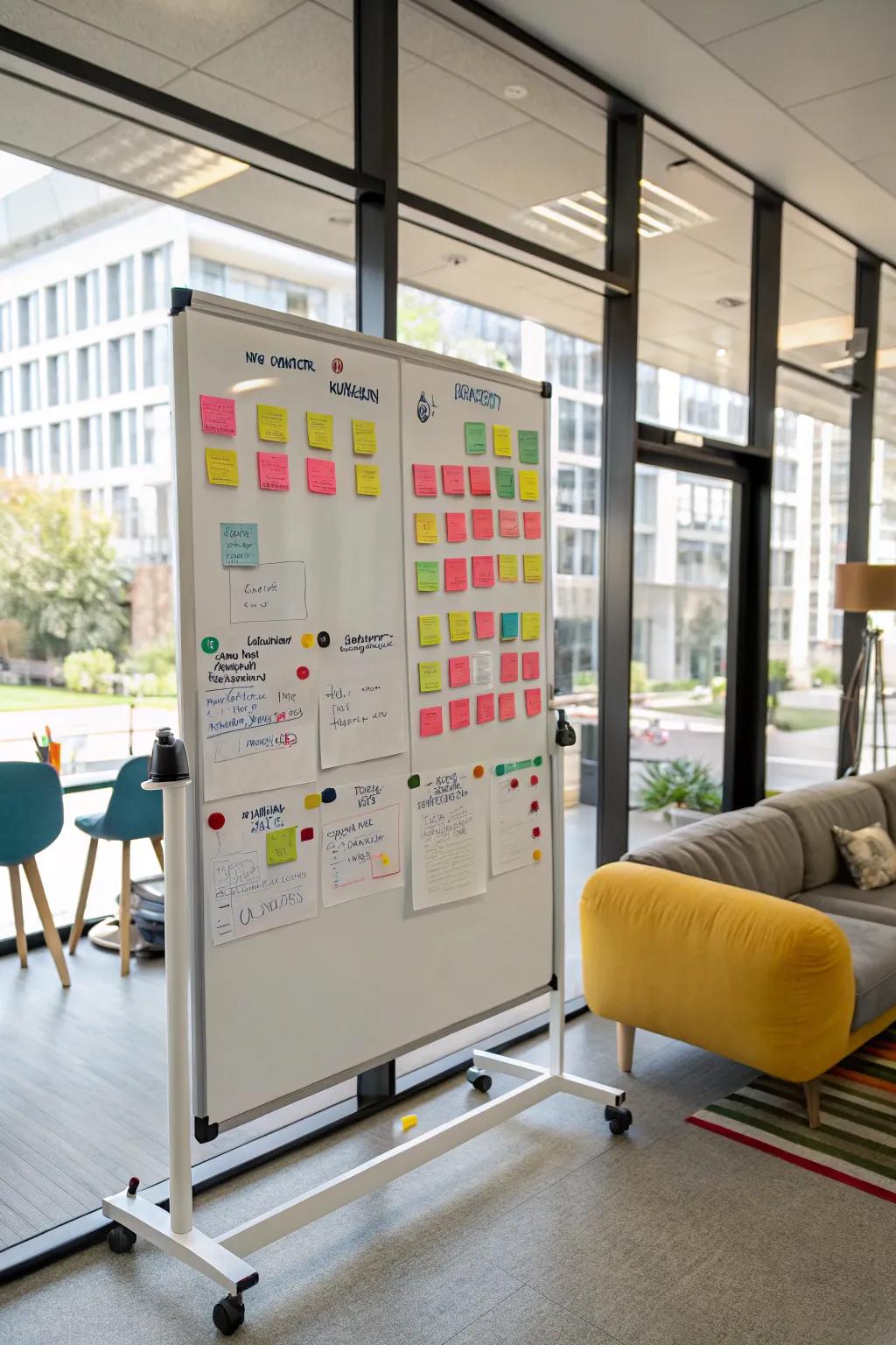 Play around with ideas by adding movable pieces.