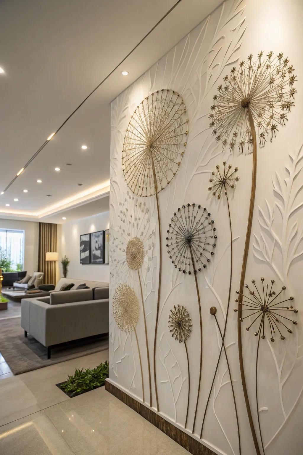 3D installations provide a captivating aesthetic experience.