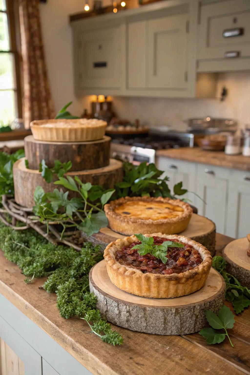 Homespun pies that bring warmth and charm.