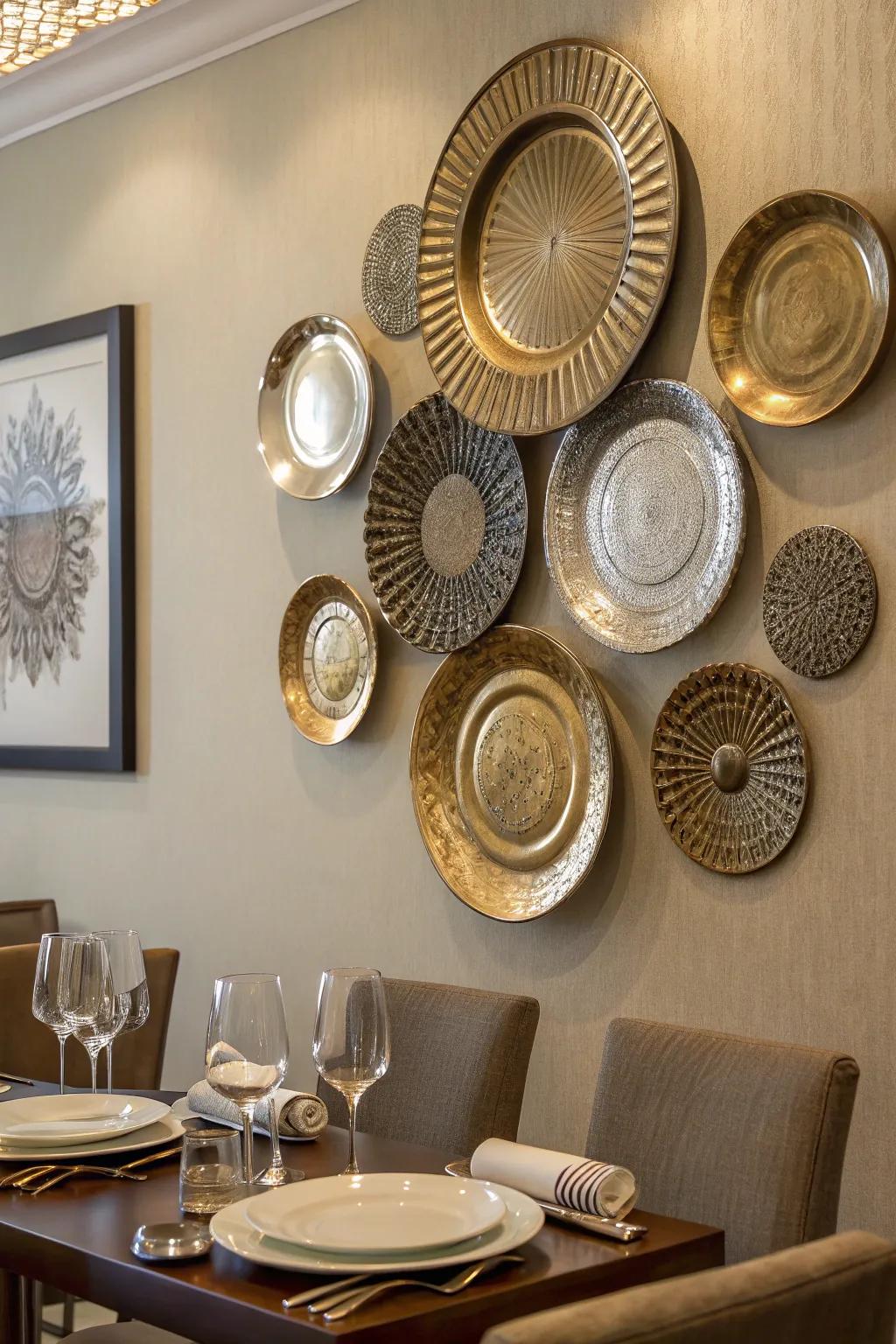 Modern surfaces contribute a contemporary twist to plate displays.