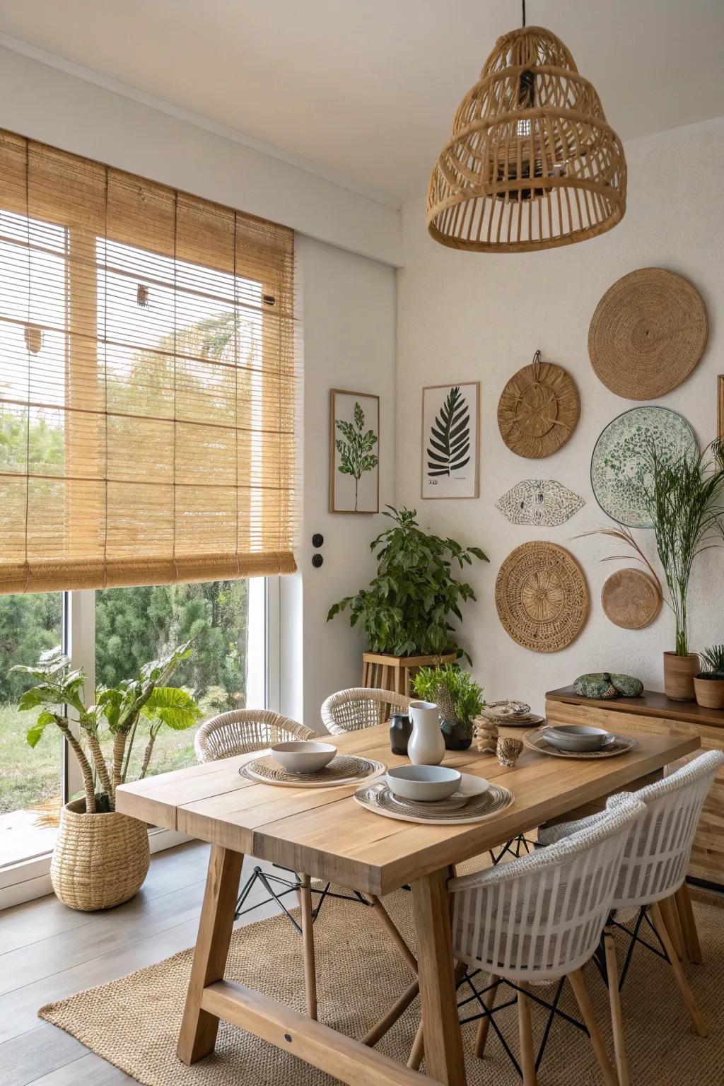 Choose eco-friendly materials for a sustainable design.