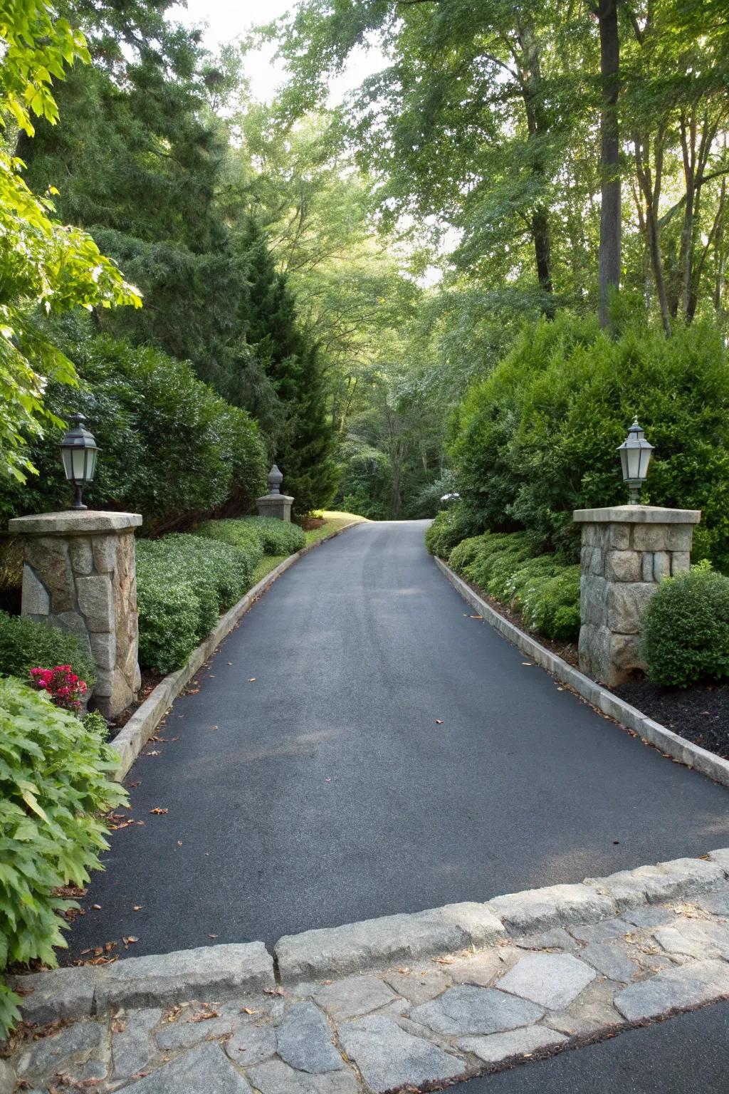 Decorative edges can imbue your driveway with a refined, elegant aesthetic.
